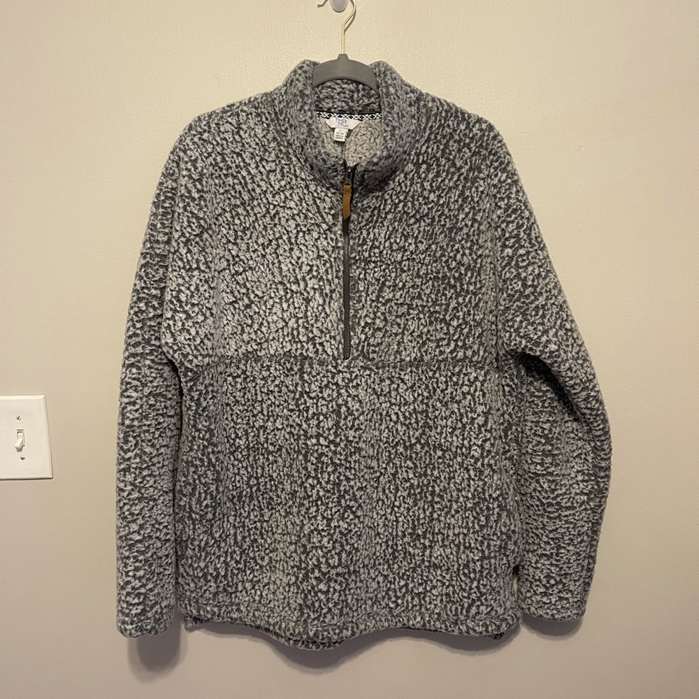 Time and True Half Zip Sherpa Jacket